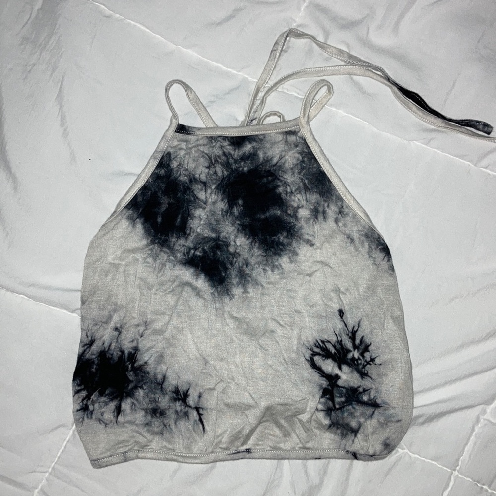 tie-dye halter top tank top
